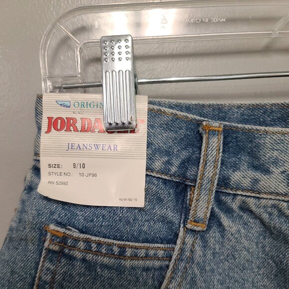 Jordache skirt Girlfriend floral embroidered denim mini skirt size 9/10 New - Picture 3 of 7